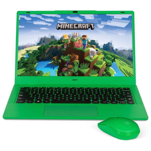 GeoBook 14M Minecraft Edition 14.1 4GB 128GB SSD Laptop & Mouse Bundle