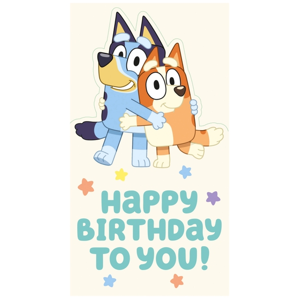 Danilo Promotions LTD Bluey Carte d'anniversaire pour enfants pour 5e  anniversaire - Carte d'anniversaire Bluey pour enfants - Carte  d'anniversaire