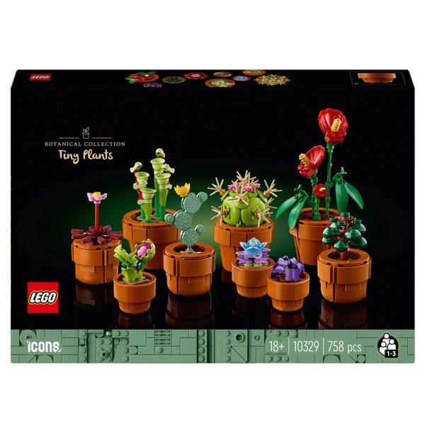Lego 3 Red Rose Flowers Plant with White Pot / Friends / City Mini Figure  Garden