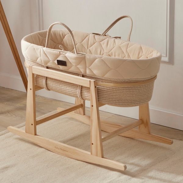 Baby Elegance Moses Basket and Rocking Stand Set Smyths Toys Ireland