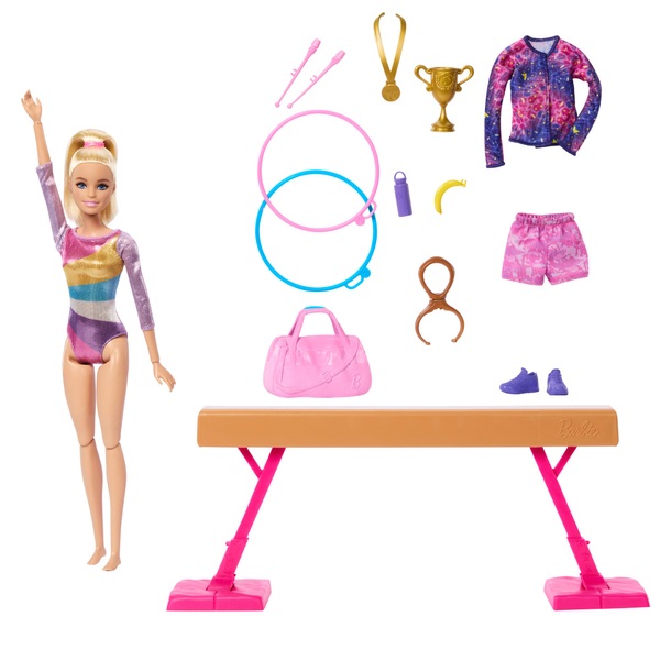 Barbie Gymnastics Doll and Playset Smyths Toys UK
