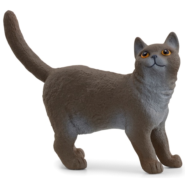 schleich Farm World 13973 British Shorthair Cat Figure | Smyths Toys UK