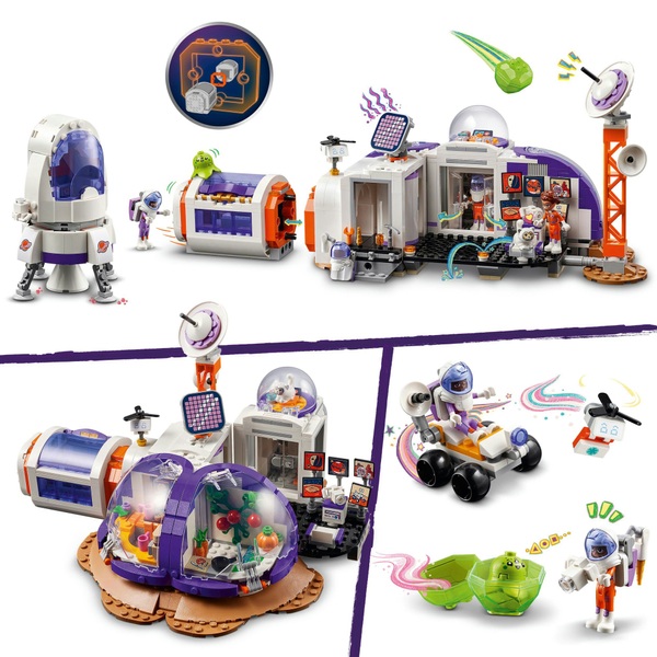 LEGO Friends 42605 Mars Space Base and Rocket Spaceship Toy Set ...