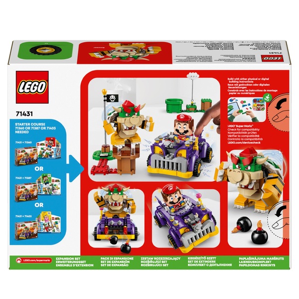 LEGO Super Mario 71431 Bowser’s Muscle Car | Smyths Toys UK