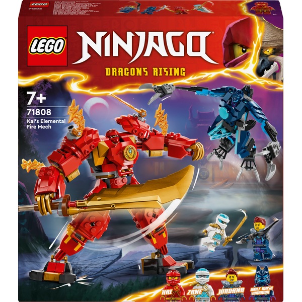 LEGO NINJAGO 71808 Dragons Rising Kai's Elemental Fire Mech Ninja