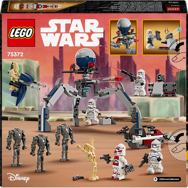 LEGO Star Wars 75372 Pack Combat des Clone Troopers et Droïdes de Combat