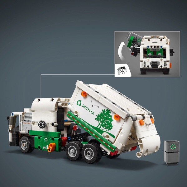 LEGO Technic 42167 Mack LR Electric Garbage Truck | Smyths Toys UK