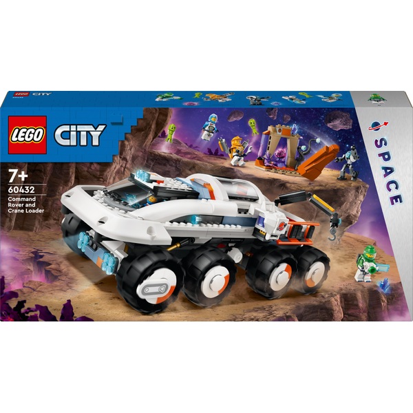 LEGO City 60432 Space Command Rover and Crane Loader Set