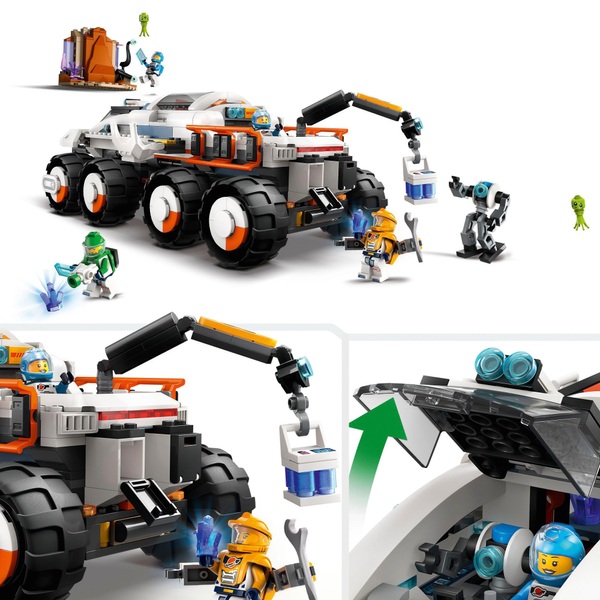 LEGO City 60432 Space Command Rover and Crane Loader Set | Smyths Toys ...