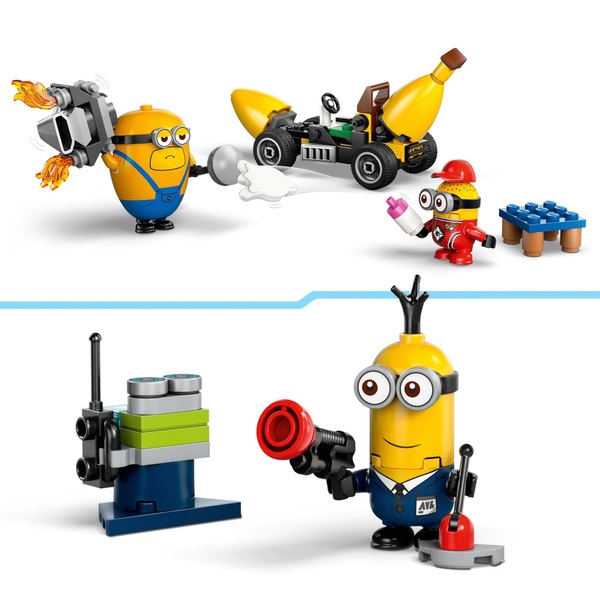 LEGO Despicable Me 75580 Minions and Banana Car Toy Set | Smyths Toys UK