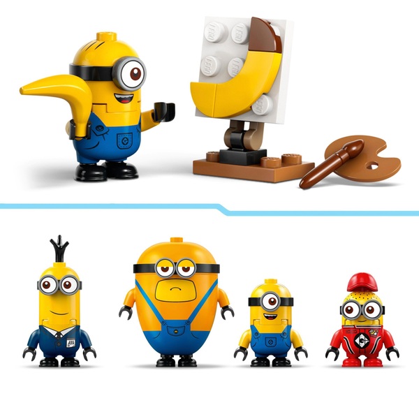 LEGO Despicable Me 75580 Minions and Banana Car Toy Set | Smyths Toys UK