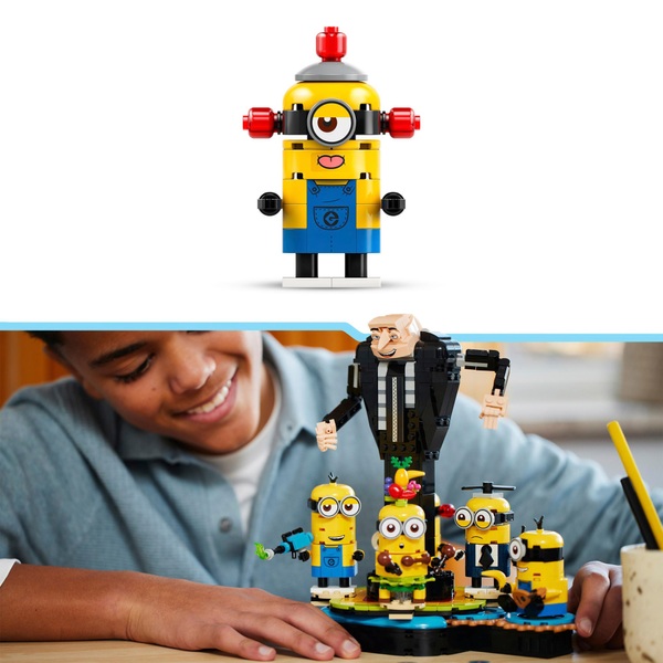 LEGO Despicable Me 75582 Brick-Built Gru and Minions Toy Set | Smyths ...