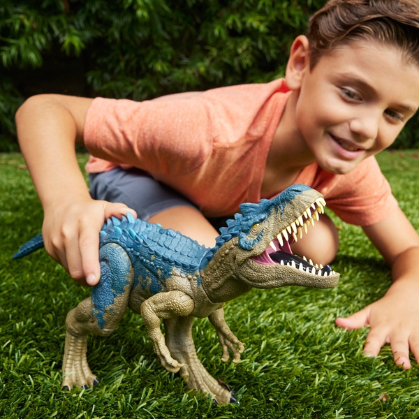 Jurassic World Ruthless Rampage Allosaurus Dinosaur Figure | Smyths Toys UK