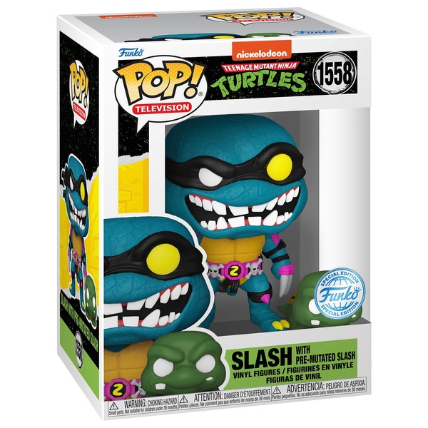 POP! Vinyl 1558: Teenage Mutant Ninja Turtles Slash with Pre-mutated ...