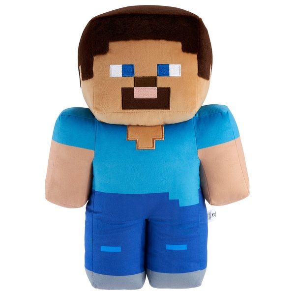 Minecraft Steve 40cm Jumbo Plush Toy | Smyths Toys Ireland