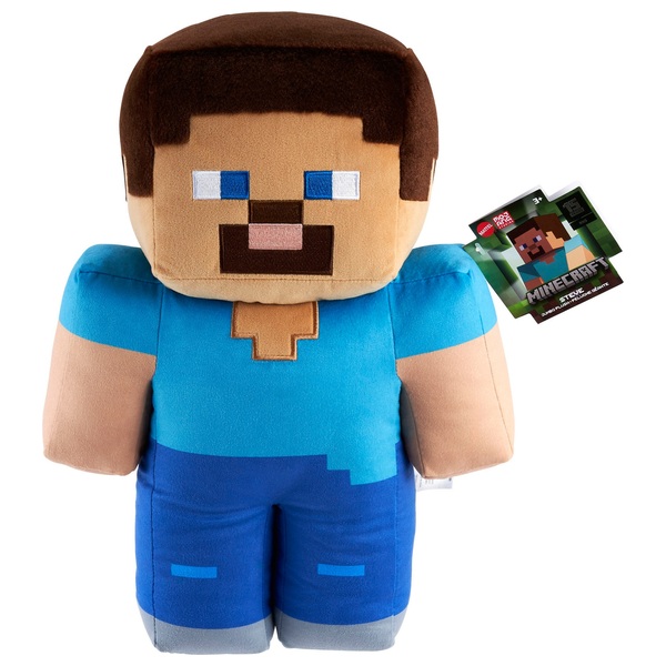 Minecraft Steve 40cm Jumbo Plush Toy | Smyths Toys Ireland