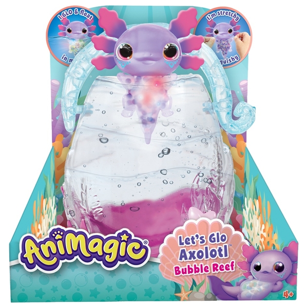 Animagic Animagic Let's Glo Axolotl Bubble Reef Set | Smyths Toys UK