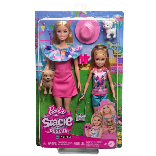 Barbie and Stacie to the Rescue Dolls Pack | Smyths Toys UK