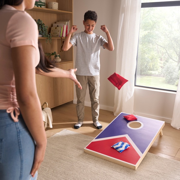 Wooden Cornhole Board with Bean Bags Smyths Toys UK