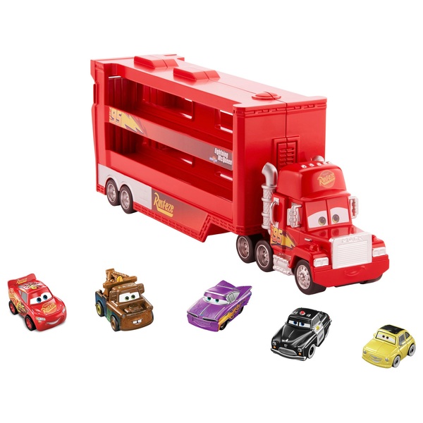 Disney Pixar Cars Mack Mini Racers Hauler Playset with 5 Mini Cars Racers Smyths Toys UK