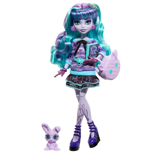 Monster High Creepover Party Twyla Doll with Pet and Accessories ...