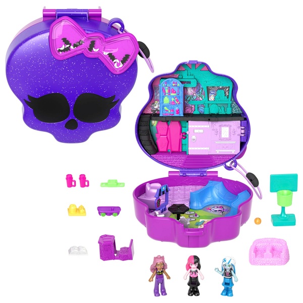 Polly Pocket Monster High Purple Skull Playset Smyths Toys UK