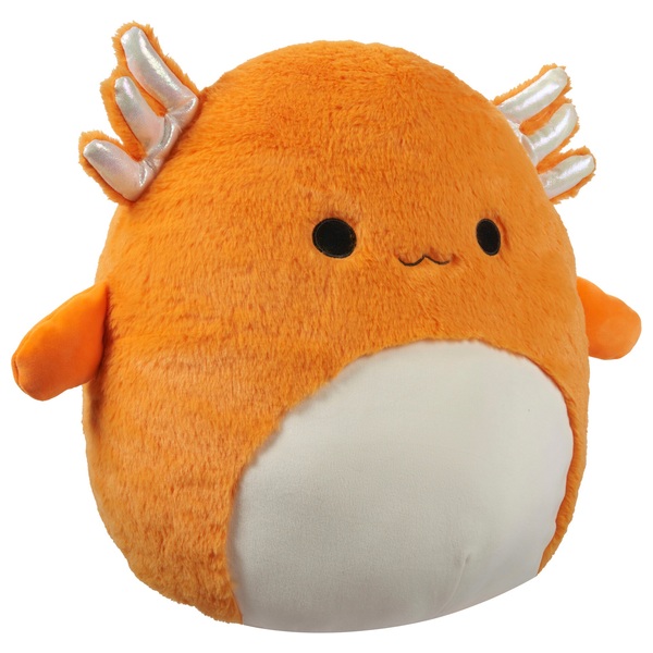 Original Squishmallows Fuzz-A-Mallows 40cm Nico the Orange Axolotl Soft ...