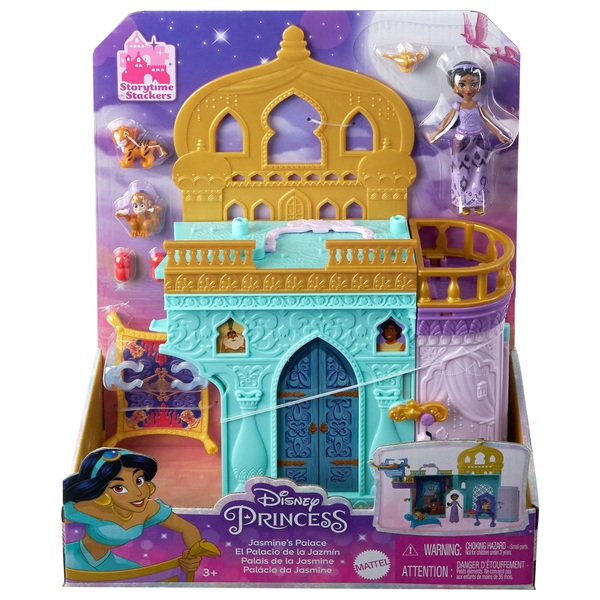  Mattel Disney Frozen Toys, Elsa Ice Palace Storytime Stackers,  Castle Doll House Playset with Small Doll & 8 Accessories : Toys & Games