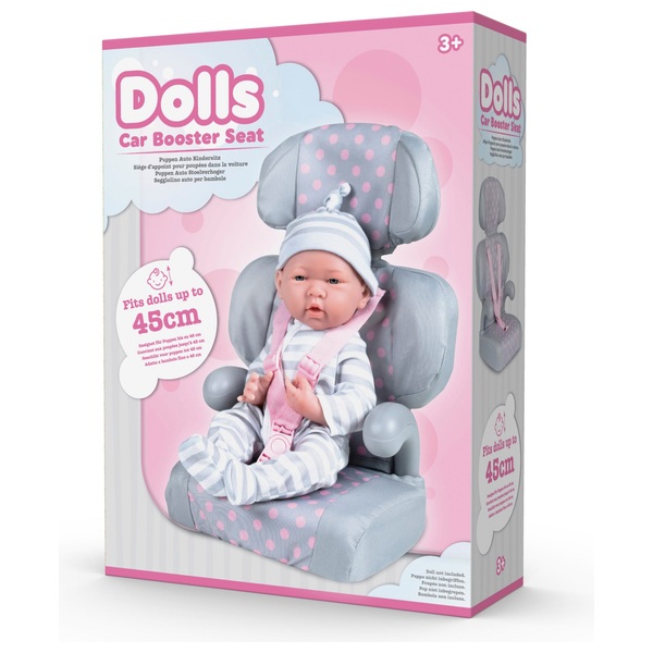 Doll Car Seat in Pink and Grey Smyths Toys UK