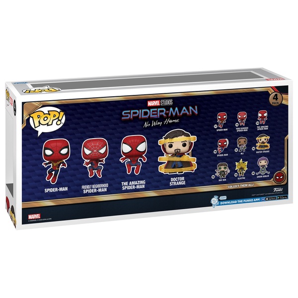 Marvel Pack de 4 POP! Marvel Spider-Man No way Home S3 Figurine 10cm