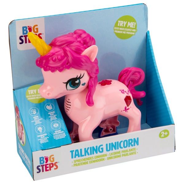 Big Steps Talking Unicorn Smyths Toys UK