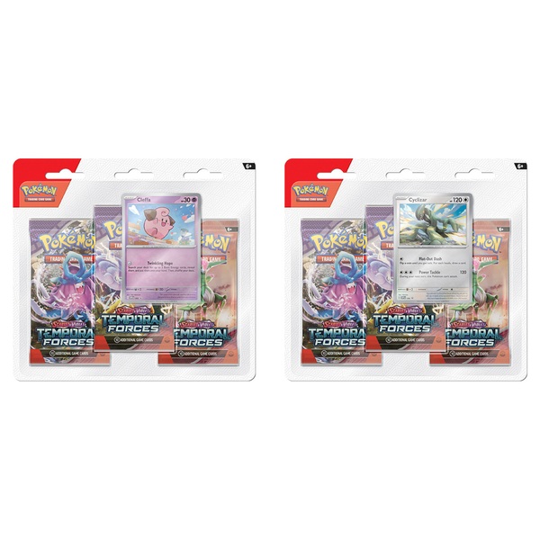 Pokémon Trading Card Game: Temporal Forces 3 Pack Assortment | Smyths ...