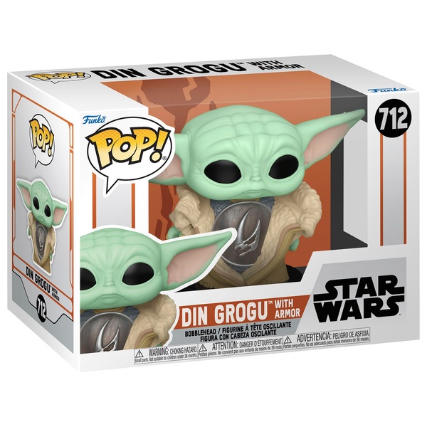 POP! Vinyl 712: Star Wars Din Grogu with Armour | Smyths Toys UK