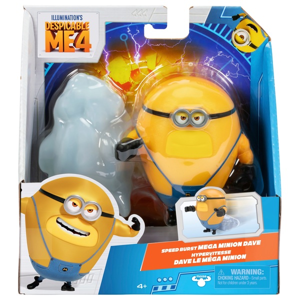 Despicable Me 4 Speed Burst Mega Minion Dave Action Figure | Smyths Toys UK