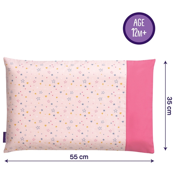 ClevaMama ClevaFoam Toddler Pillow Case Pink Smyths Toys UK