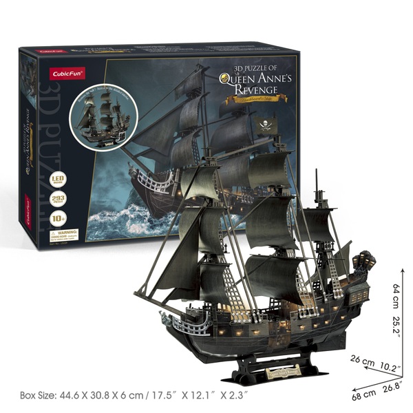 Queen Anne's Revenge 3D Puzzle with Lights | Smyths Toys UK