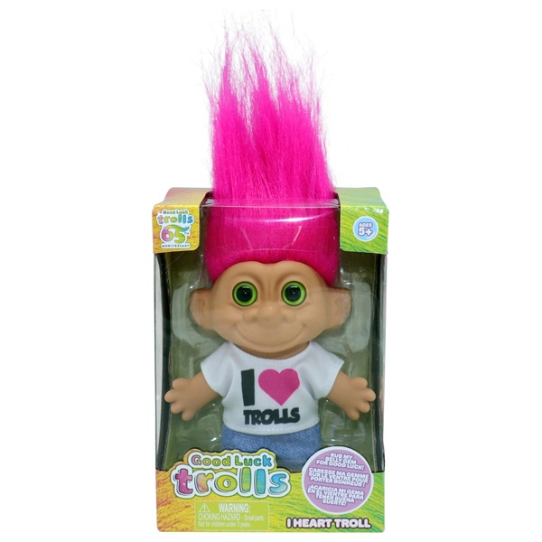 Trolls Good Luck Trolls 65th Anniversary 10cm Doll I Love Troll ...