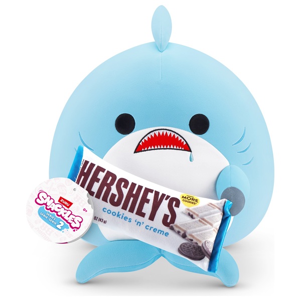 Snackles by ZURU Plush Shark with Hersheys Bar 35cm Smyths Toys UK