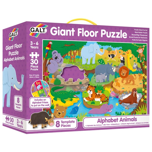 Galt Giant Floor Puzzle Alphabet Animals 30 Piece Jigsaw Puzzle ...