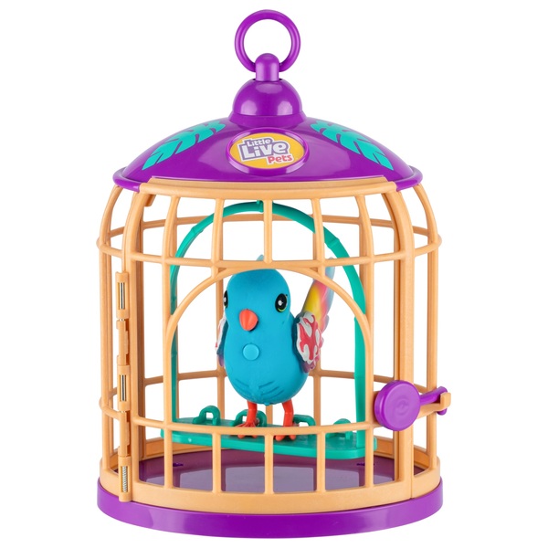 Little Live Pets Lil' Bird & Cage Jungle Series Pango Plush Toy ...