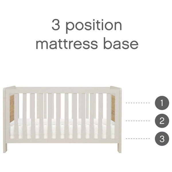 Tutti Bambini Essentials Alba Cot Bed Ecru Smyths Toys UK