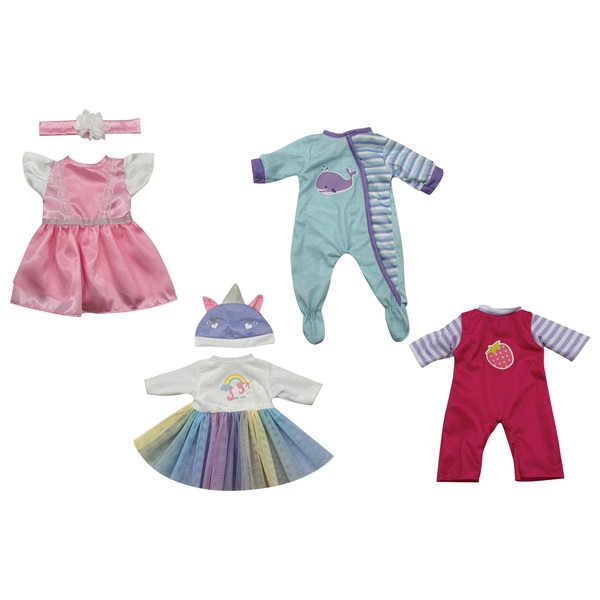 Dolls 4 Pack Outfit Set 43cm