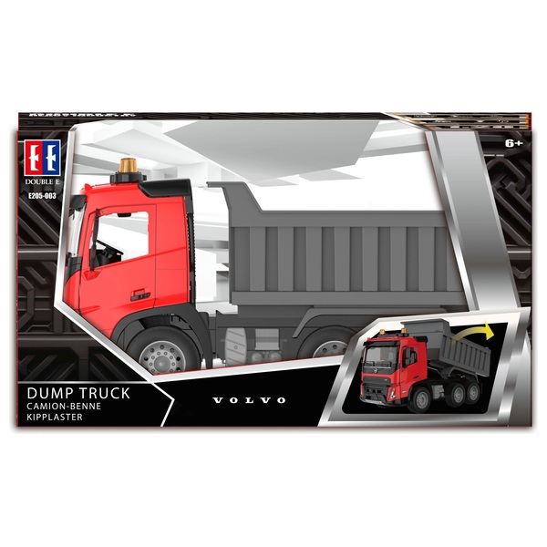 1 20 Volvo Lights and Sounds Double E Manual Dump Truck Smyths Toys UK