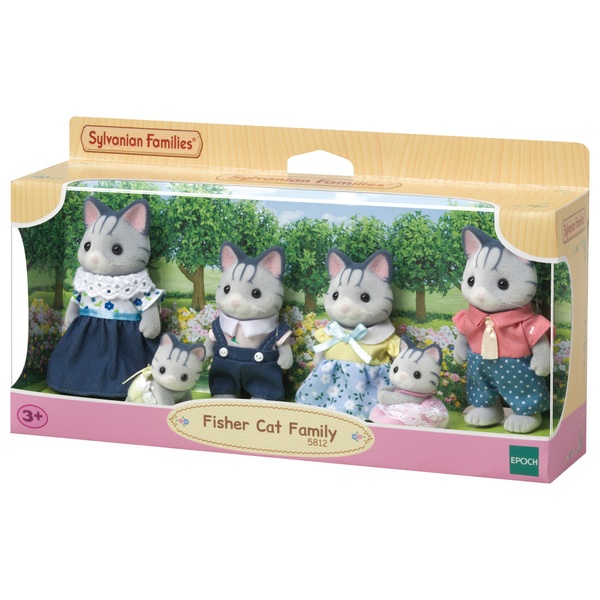 Sylvanian Families Family Fisher Cat | Smyths Toys UK