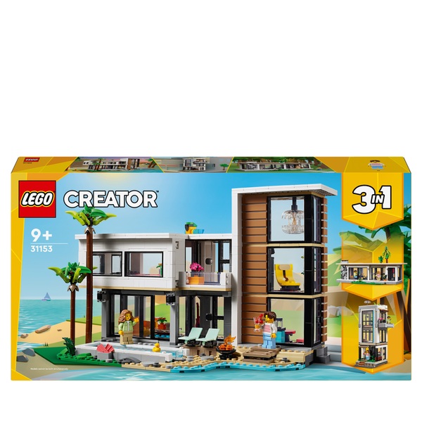 LEGO Creator 31153 3 in 1 Modern House Building Set Smyths Toys UK