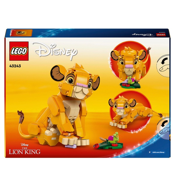 LEGO Disney 43243 The Lion King Simba Cub Building Toy | Smyths Toys UK