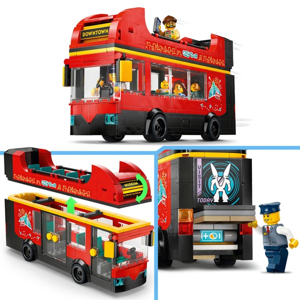 LEGO City 60407 Double-Decker Sightseeing Bus Set | Smyths Toys UK