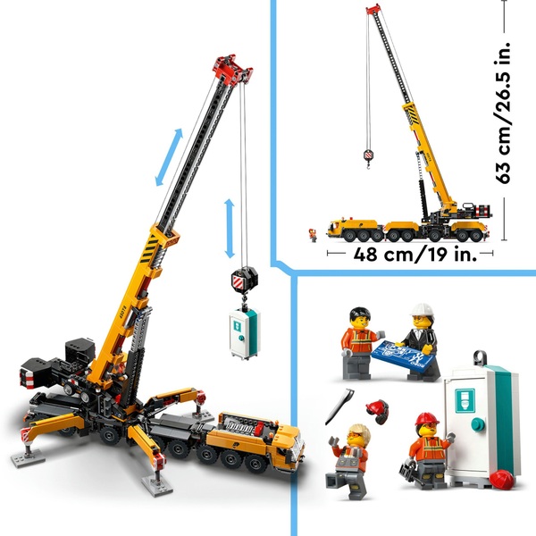 LEGO City 60409 Mobile Construction Crane Set | Smyths Toys UK