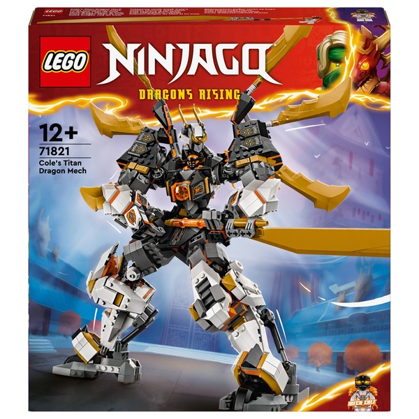 LEGO NINJAGO 71821 Cole’s Titan Dragon Mech Set | Smyths Toys UK