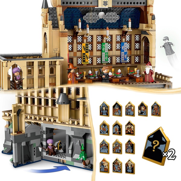 LEGO Harry Potter 76435 Hogwarts Castle: The Great Hall Set | Smyths ...